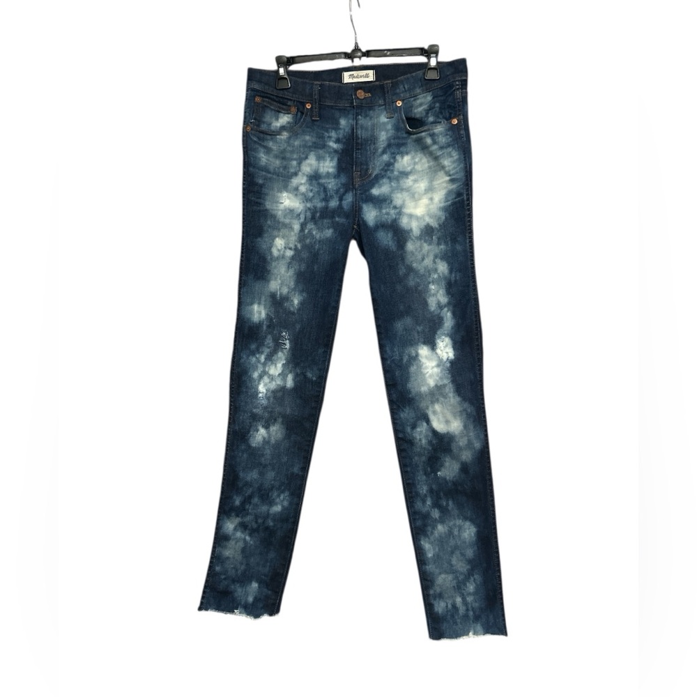 Distressed Bleached Splattered Jeans